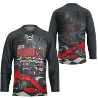 Racing Car 2025 Hockey Jersey GP Circuits Born To Speed - Wonder Print Shop