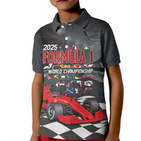Racing Car 2025 Kid Polo Shirt GP Circuits Born To Speed - Wonder Print Shop