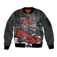 Racing Car 2025 Sleeve Zip Bomber Jacket GP Circuits Born To Speed - Wonder Print Shop