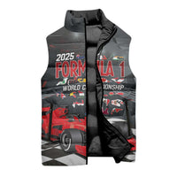 Racing Car 2025 Sleeveless Puffer Jacket GP Circuits Born To Speed - Wonder Print Shop
