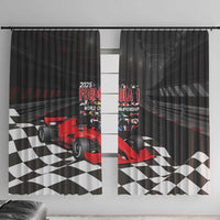 Racing Car 2025 Window Curtain GP Circuits Born To Speed - Wonder Print Shop