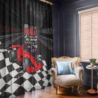 Racing Car 2025 Window Curtain GP Circuits Born To Speed - Wonder Print Shop
