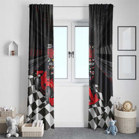 Racing Car 2025 Window Curtain GP Circuits Born To Speed - Wonder Print Shop