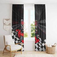 Racing Car 2025 Window Curtain GP Circuits Born To Speed - Wonder Print Shop