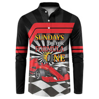 Sundays Are For Formula Racing Button Sweatshirt - Wonder Print Shop