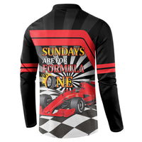 Sundays Are For Formula Racing Button Sweatshirt - Wonder Print Shop