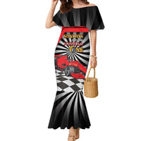 Sundays Are For Formula Racing Family Matching Mermaid Dress and Hawaiian Shirt - Wonder Print Shop