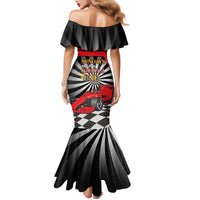 Sundays Are For Formula Racing Family Matching Mermaid Dress and Hawaiian Shirt - Wonder Print Shop