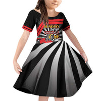 Sundays Are For Formula Racing Family Matching Off Shoulder Short Dress and Hawaiian Shirt - Wonder Print Shop