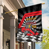 Sundays Are For Formula Racing Garden Flag - Wonder Print Shop