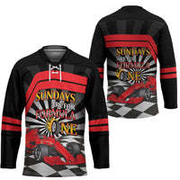 Sundays Are For Formula Racing Hockey Jersey - Wonder Print Shop