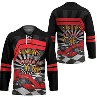 Sundays Are For Formula Racing Hockey Jersey - Wonder Print Shop