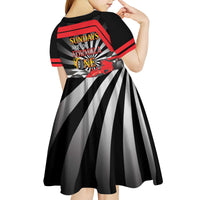 Sundays Are For Formula Racing Kid Short Sleeve Dress - Wonder Print Shop