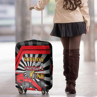 Sundays Are For Formula Racing Luggage Cover - Wonder Print Shop