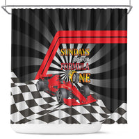 Sundays Are For Formula Racing Shower Curtain - Wonder Print Shop