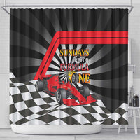 Sundays Are For Formula Racing Shower Curtain - Wonder Print Shop