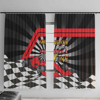 Sundays Are For Formula Racing Window Curtain - Wonder Print Shop