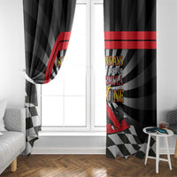 Sundays Are For Formula Racing Window Curtain - Wonder Print Shop