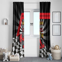 Sundays Are For Formula Racing Window Curtain - Wonder Print Shop