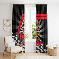 Sundays Are For Formula Racing Window Curtain - Wonder Print Shop