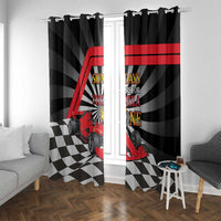 Sundays Are For Formula Racing Window Curtain - Wonder Print Shop