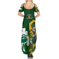 South Africa And Ireland Rugby Summer Maxi Dress 2023 World Cup Springboks Shamrocks Together - Wonder Print Shop