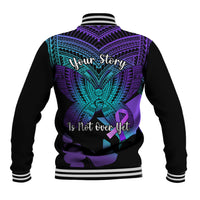 Suicide Awareness Your Story Is Not Over Yet Baseball Jacket Polynesian Butterfly Tattoo - Wonder Print Shop