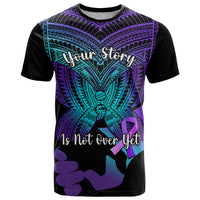 Suicide Awareness Your Story Is Not Over Yet T Shirt Polynesian Butterfly Tattoo - Wonder Print Shop