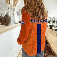 Netherlands Football Women Casual Shirt Holland World Cup 2022 - Wonder Print Shop