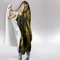 gold-polynesia-shark-tattoo-hooded-blanket-with-polynesian-plumeria