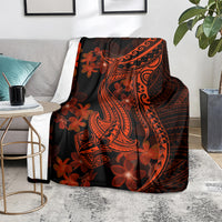 red-polynesia-blanket-shark-tattoo-with-polynesian-plumeria