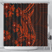 red-polynesia-shower-curtain-shark-tattoo-with-polynesian-plumeria