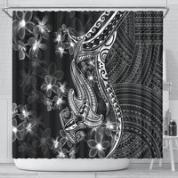 black-polynesia-shower-curtain-shark-tattoo-with-polynesian-plumeria