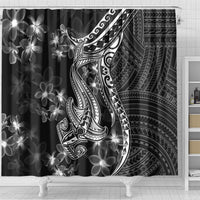 black-polynesia-shower-curtain-shark-tattoo-with-polynesian-plumeria
