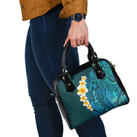 turquosie-polynesia-shoulder-handbag-plumeria-tropical-leaves-with-galaxy-polynesian-art