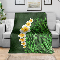 green-polynesia-blanket-plumeria-tropical-leaves-with-galaxy-polynesian-art