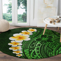 green-polynesia-round-carpet-plumeria-tropical-leaves-with-galaxy-polynesian-art