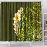 lime-green-tropical-plumeria-with-galaxy-polynesian-art-shower-curtain