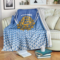 Custom Estonia Football Blanket Come One Kalevipojad