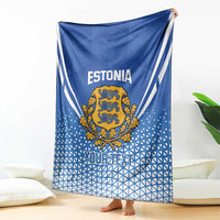 Custom Estonia Football Blanket Come One Kalevipojad
