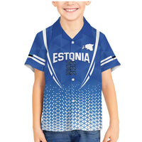 Custom Estonia Football Family Matching Mermaid Dress and Hawaiian Shirt Come One Kalevipojad