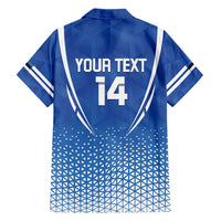 Custom Estonia Football Family Matching Off Shoulder Short Dress and Hawaiian Shirt Come One Kalevipojad