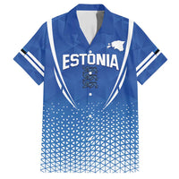 Custom Estonia Football Family Matching Puletasi and Hawaiian Shirt Come One Kalevipojad