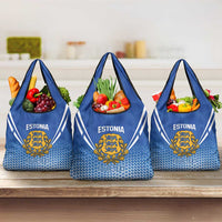 Custom Estonia Football Grocery Bag Come One Kalevipojad