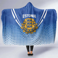 Custom Estonia Football Hooded Blanket Come One Kalevipojad