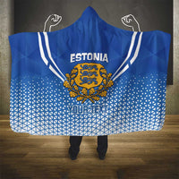 Custom Estonia Football Hooded Blanket Come One Kalevipojad