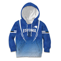 Custom Estonia Football Kid Hoodie Come One Kalevipojad