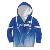 Custom Estonia Football Kid Hoodie Come One Kalevipojad