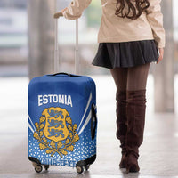 Custom Estonia Football Luggage Cover Come One Kalevipojad