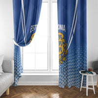 Custom Estonia Football Window Curtain Come One Kalevipojad